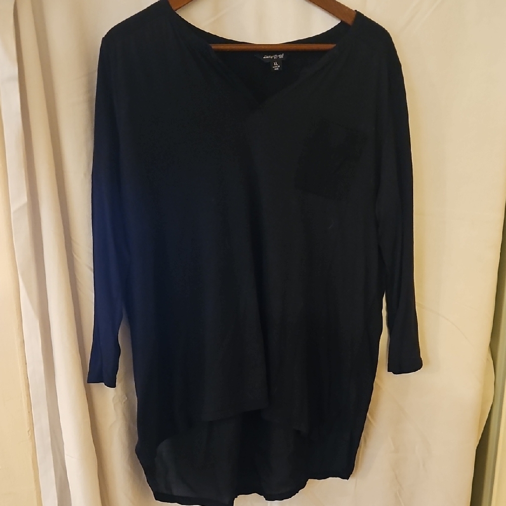 Lucky Brand Midnight Black Tunic